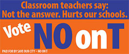 Banner for Vote No on T
