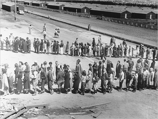 Photograph of Manzanar Internment Camp by Dorthea Lange