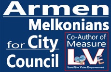 Armen Melkonians for City Council banner ad
