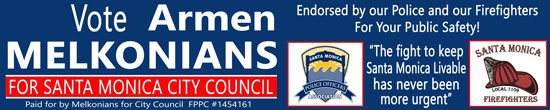 Vote Armen Melkonians for City Council