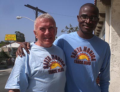 santa monica track club shirt