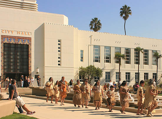 City Hall celebration of square and park
