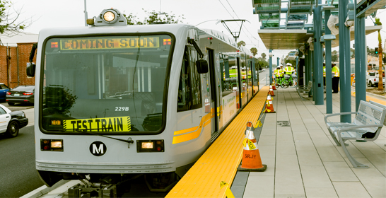 Santa Monica photo of  Light Rail Test Train 
