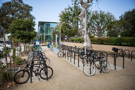 Santa Monica College bike parking