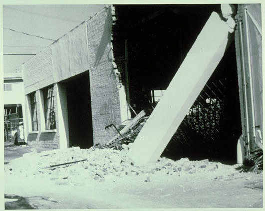Santa Monica building damaged in the 1994 Northridge Earthquake