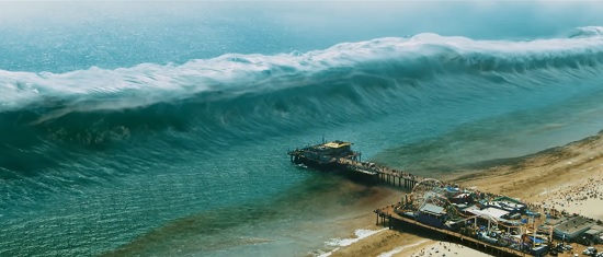 Tsunami Strikes Santa Monica, Washes Pier Away