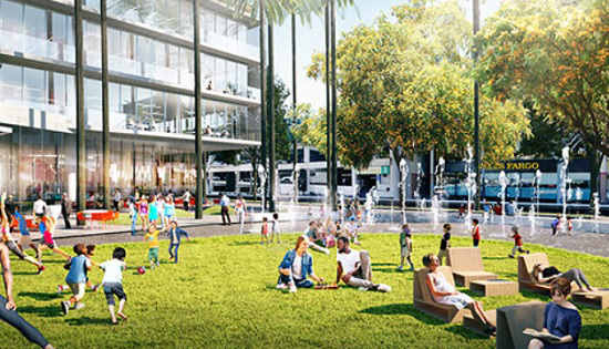 Plaza at Santa Monica open space