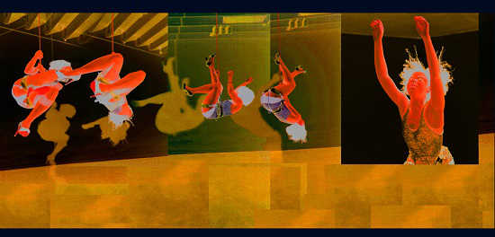 "Cross Dimensional Travel," a photomontage by Cole M. James