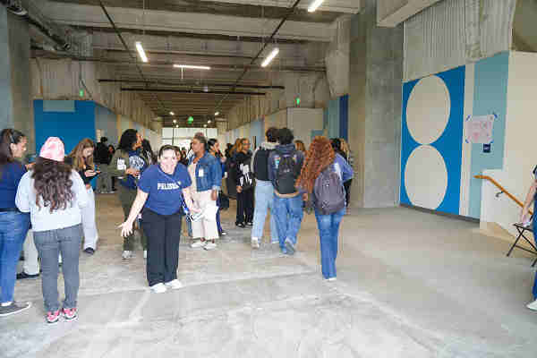 Pali High students during first day back in santa Monica
